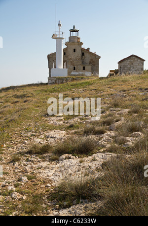 Dans le phare de près de Medulin, Istrie, Croatie Banque D'Images