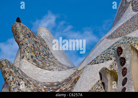 Le parc Güell est un parc public système composé de jardins et d'éléments architectoniques situé sur la Colline du Carmel, à Barcelone, Catalogne (Espagne) Banque D'Images