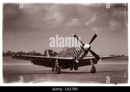 Avion historique Old Buckenham ainsi que à Air Show, Norfolk, UK Banque D'Images