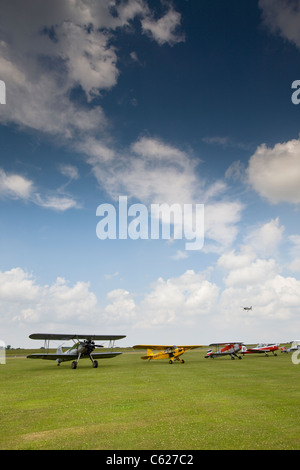 Avion historique Old Buckenham ainsi que à Air Show, Norfolk, UK Banque D'Images