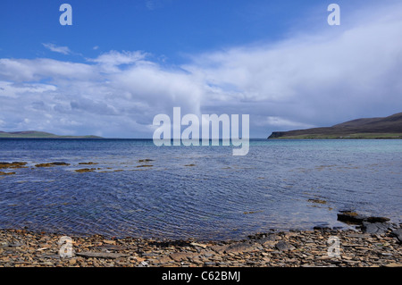 Baie de Quoys, à l'île de Hoy, Orcades, en Écosse. Banque D'Images