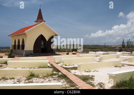 Chapelle Catholique d'Alto Vista, Noord, Aruba, Antilles néerlandaises Banque D'Images