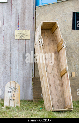 Une reconstitution et les simulacres de Tombstone village Banque D'Images