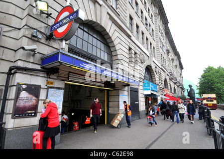 La station de Baker Street Station à Marylebone, Londres, Angleterre, Royaume-Uni Banque D'Images