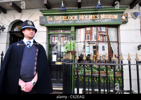 Musée Sherlock Holmes, Baker Street, Londres, Angleterre, Royaume-Uni Banque D'Images