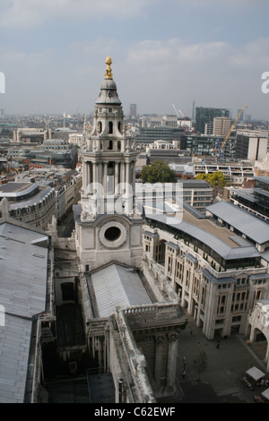 Vue sur Londres à partir du haut de la Cathédrale St Paul Banque D'Images