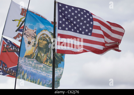 Drapeaux américains Banque D'Images