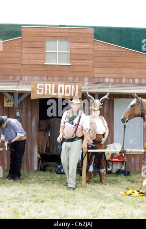 Une reconstitution et les simulacres de Tombstone village Banque D'Images