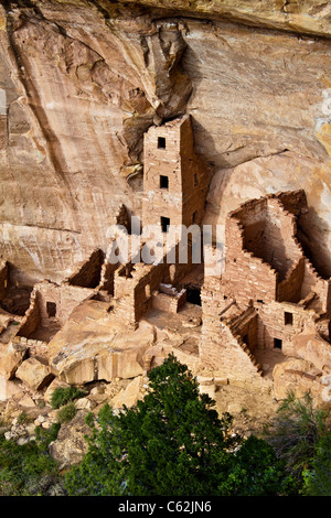 Square Tower House à Mesa Verde National Park Banque D'Images