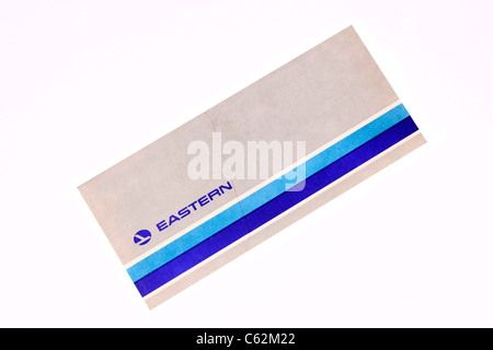 American Eastern Airlines Flight ticket Banque D'Images