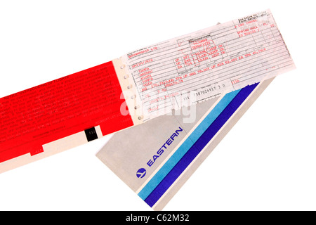 American Eastern Airlines Flight ticket Banque D'Images