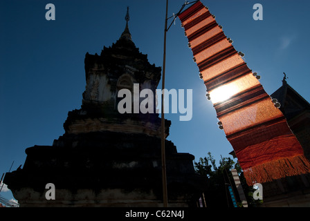 Wat Hua Khuang. Nan. Le nord de la Thaïlande. Banque D'Images