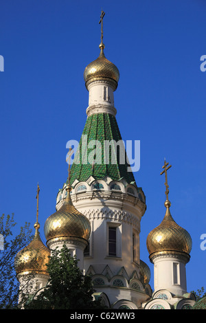 Bulgarie, Sofia, l'Église russe Saint-nicolas, Banque D'Images