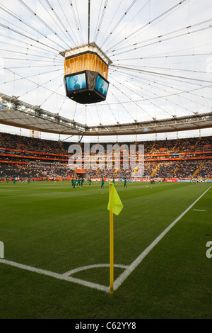 Poteau de Corner à Womens FIFA World Cup Stadium à Francfort Allemagne de l'avant d'un match de Coupe du Monde entre l'Allemagne et le Nigéria Banque D'Images