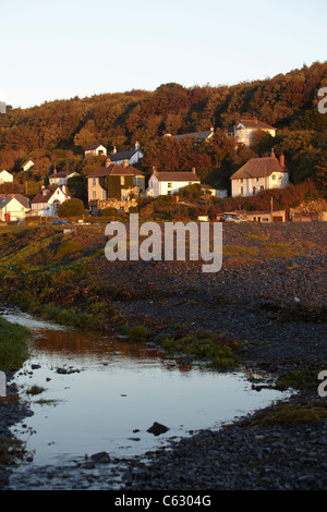 Porthoustock village sur la péninsule de Lizard, Cornwall, United Kingdom Banque D'Images