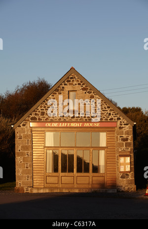 Olde Lifeboat House, Porthoustock village sur la péninsule de Lizard, Cornwall, United Kingdom Banque D'Images