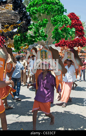 Festival hindou Kanjirapally Kerala Inde du Sud Banque D'Images
