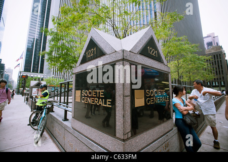 Le siège de New York de la banque française, la Société Générale Banque D'Images