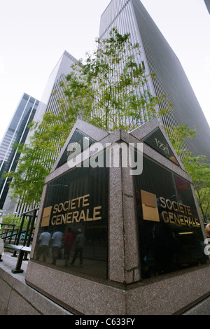 Le siège de New York de la banque française, la Société Générale Banque D'Images