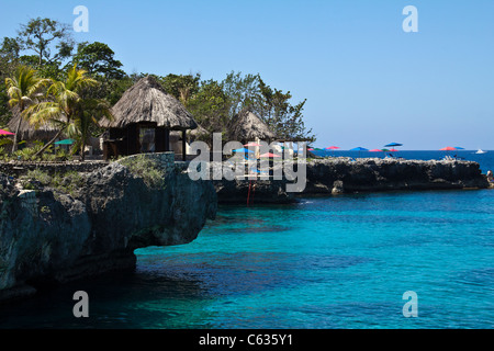 Rock House resort à Negril, Jamaïque Banque D'Images