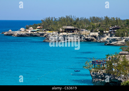 Rock House resort à Negril, Jamaïque Banque D'Images