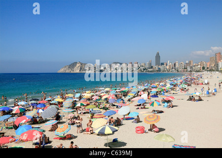 Centre de Benidorm en Espagne Banque D'Images