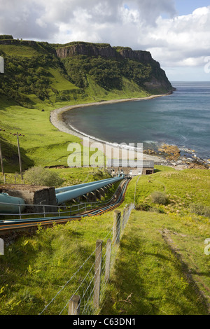 Scottish Hydro-électrique à Bearreraig Bay, île de Skye, Écosse, Royaume-Uni Banque D'Images