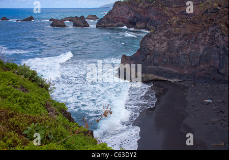 Plage De Zamora La Palma Canary Islands Espagne Banque D