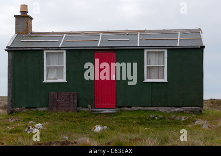 Un vieux sur le peatbeds shieling près du Pentland Road dans le nord de l'île de Lewis, Outer Hebrides Banque D'Images