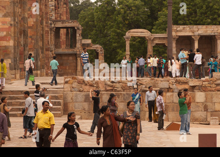 Le complexe de Qutb, Delhi, Inde. Banque D'Images