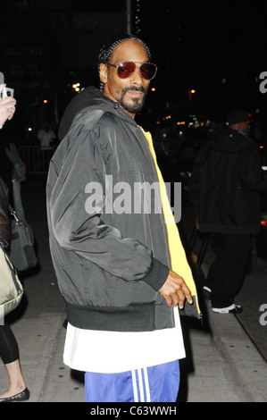 Snoop Dogg à talk show de comparution dans le Late Show with David Letterman - WED, Ed Sullivan Theater, New York, NY 10 Novembre Banque D'Images