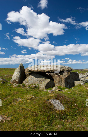 Grottes de Kilhern, chambré sur cairn funéraire néolithique près de Moss Kilhern Nouveau Luce, Galloway, UK Banque D'Images