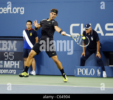 Rafael Nadal au tournoi de tennis US Open 2010 - MAR, l'USTA Billie Jean King National Tennis Center, le rinçage, NY Banque D'Images