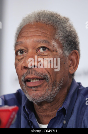 Morgan Freeman à la conférence de presse pour Edison en première mondiale au Festival du Film de Toronto, Sutton Place Hotel, Toronto, Ontario, septembre Banque D'Images