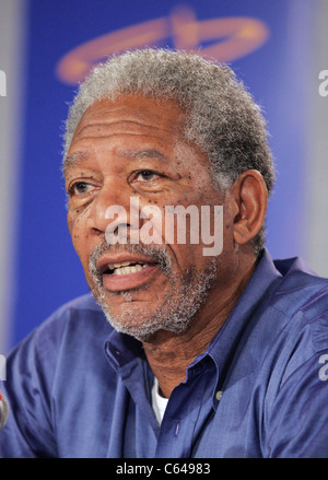 Morgan Freeman à la conférence de presse pour Edison en première mondiale au Festival du Film de Toronto, Sutton Place Hotel, Toronto, Ontario, septembre Banque D'Images