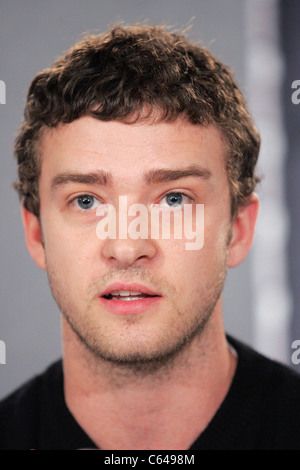 Justin Timberlake à la conférence de presse pour Edison en première mondiale au Festival du Film de Toronto, Sutton Place Hotel, Toronto, ON, le 17 septembre 2005. Photo par : Malcolm Taylor/Everett Collection Banque D'Images