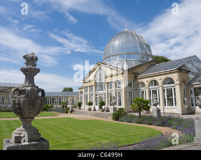 L'extérieur de la grande véranda à Syon Park construit par Charles Fowler en 1826 Banque D'Images