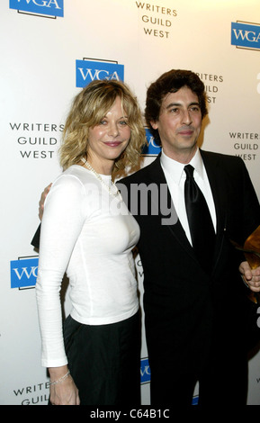 Meg Ryan, Alexander Payne dans la salle de presse de l'édition 2005 Writers Guild Awards, Hollywood Palladium, Los Angeles, CA, le 19 février 2005. Photo par : Emilio Flores/Everett Collection Banque D'Images