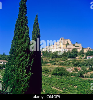 'Château du Barroux" Château 12ème siècle, 'Le Barroux' village perché, Vaucluse, Provence, France, Europe Banque D'Images