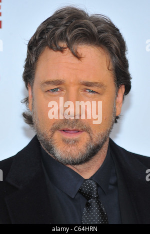 Russell Crowe au niveau des arrivées pour les trois jours Première, Le Ziegfeld Theatre, New York, NY Le 9 novembre 2010. Photo par : Gregorio T. Binuya/Everett Collection Banque D'Images