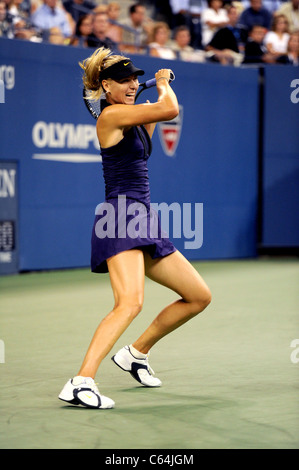 Maria Sharapova, présents pour le tournoi de tennis US Open 2010 - JEU, USTA Billie Jean King National Tennis Center, le rinçage, Banque D'Images