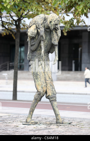 Statue de la famine en Irlande Dublin Banque D'Images