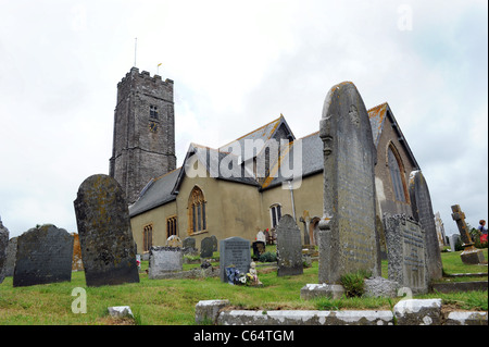 St Peter's Church Stoke Fleming South Hams Devon Banque D'Images