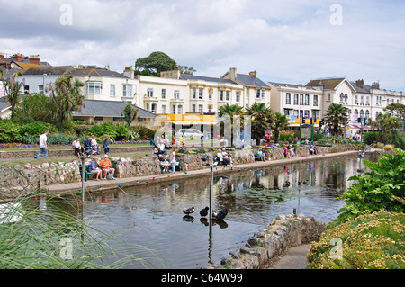 L'eau, Dawlish Dawlish, Teignbridge District, Devon, Angleterre, Royaume-Uni Banque D'Images