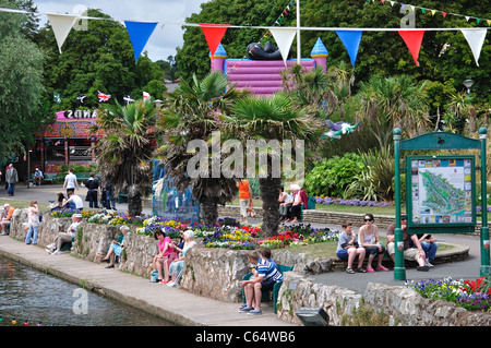 L'eau, Dawlish Dawlish, Teignbridge District, Devon, Angleterre, Royaume-Uni Banque D'Images