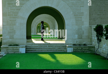 Cimetière de guerre d'El Alamein, en Égypte. Le cimetière contient des morts de WW2 et est mis à jour par la Commonwealth War Graves Commission Banque D'Images