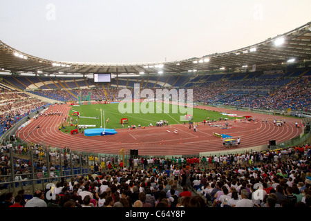 Stade olympique de Rome Italie à Golden Gala 2011 convention d'athlétisme Banque D'Images