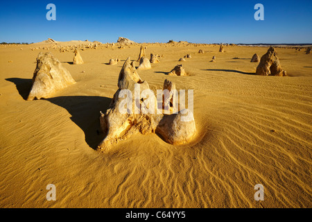 Pinnacle désert, le Parc National de Nambung, Australie occidentale Banque D'Images