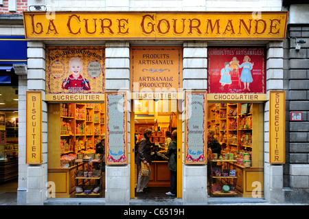 Bruxelles, Belgique. La Cure Gourmande - Pâtisserie Banque D'Images