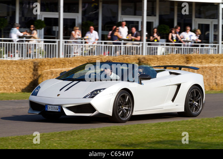 2011 Lamborghini Gallardo Spyder performante au Goodwood Festival of Speed, Sussex, England, UK. Banque D'Images